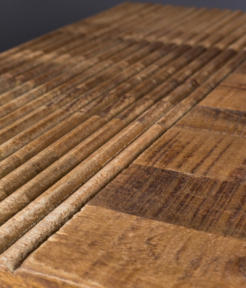 Tavolino 'Randi' - Naturale/Nero