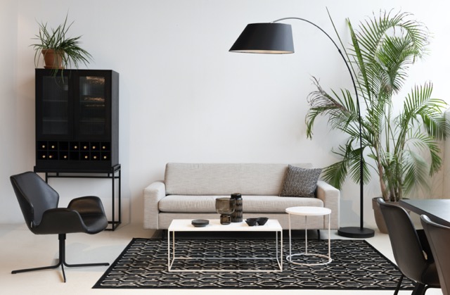 Tavolino 'Glazed' 43x93 - Bianco