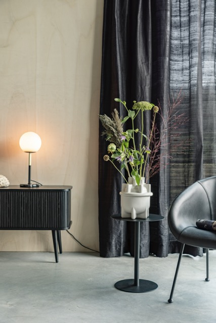 Tavolino 'Snow' 35x35 - Nero