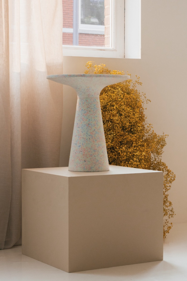 Tavolino 'Victoria' - Bianco/Multi