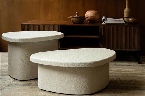 Tavolino 'Veda' 41cm- Beige