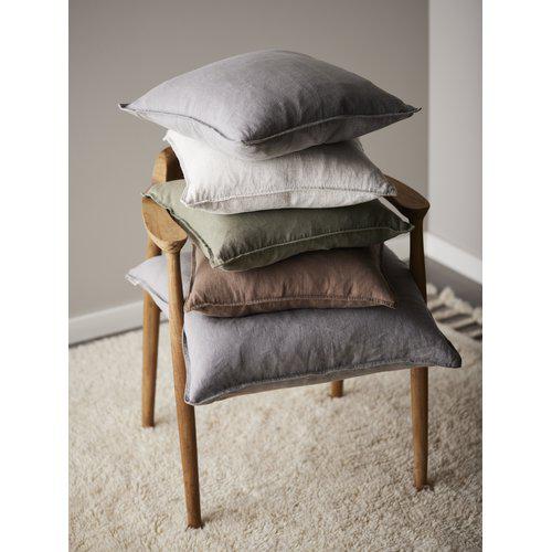 Fodera per cuscino 'Julie' 45x45 - Marrone