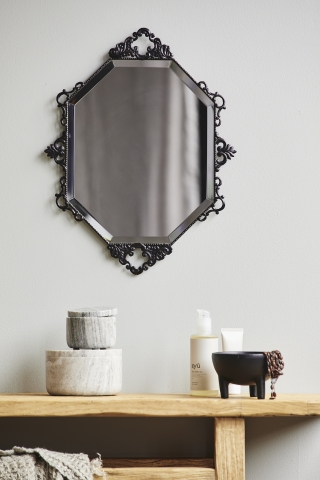 Specchio da parete 'Larus' - Nero