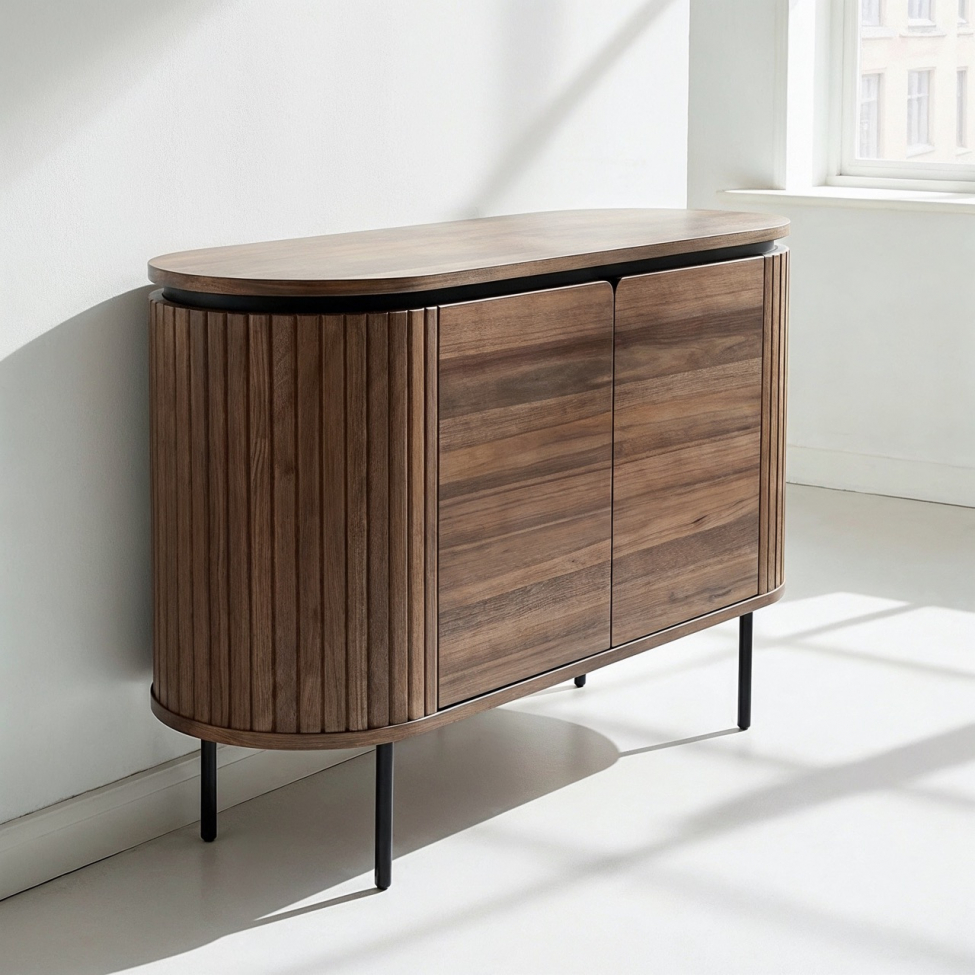Sideboard 'Kärra' - Noce/Nero