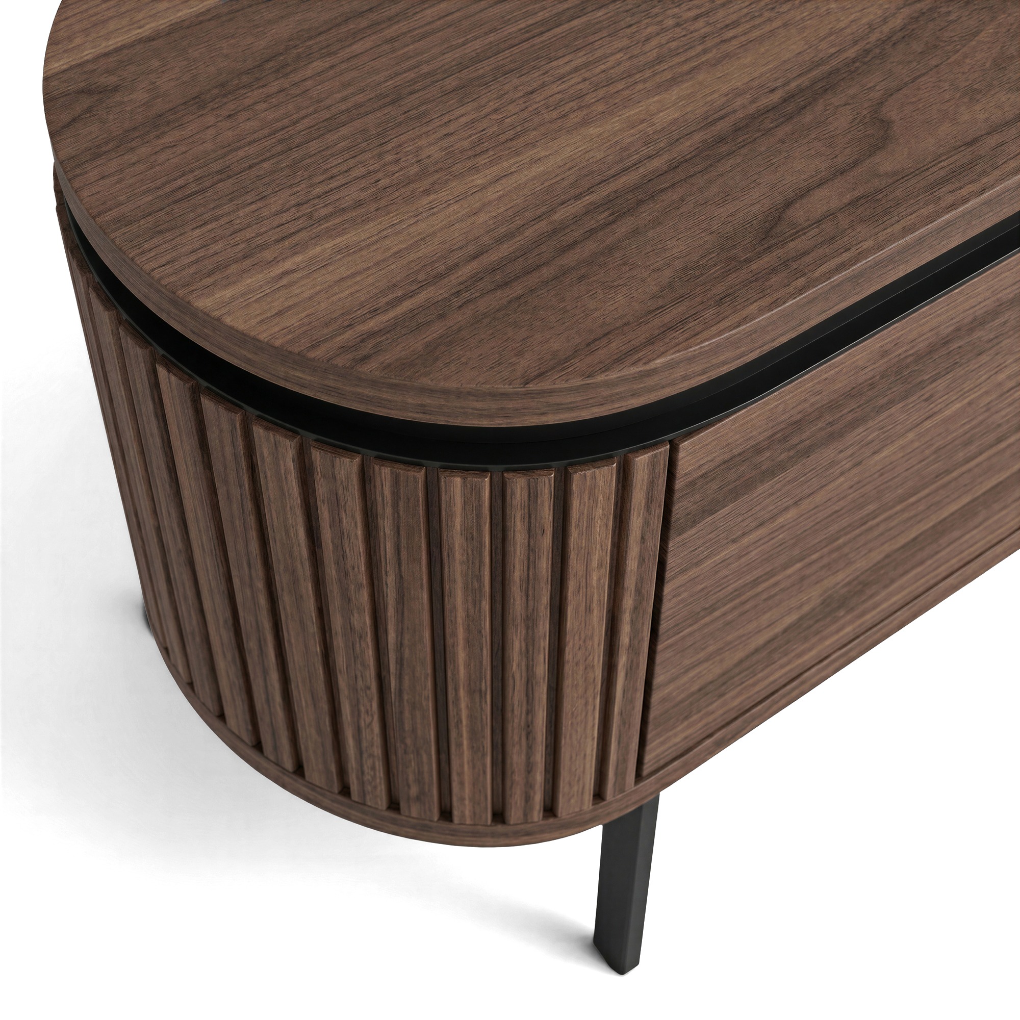 Sideboard 'K&auml;rra' - Noce/Nero