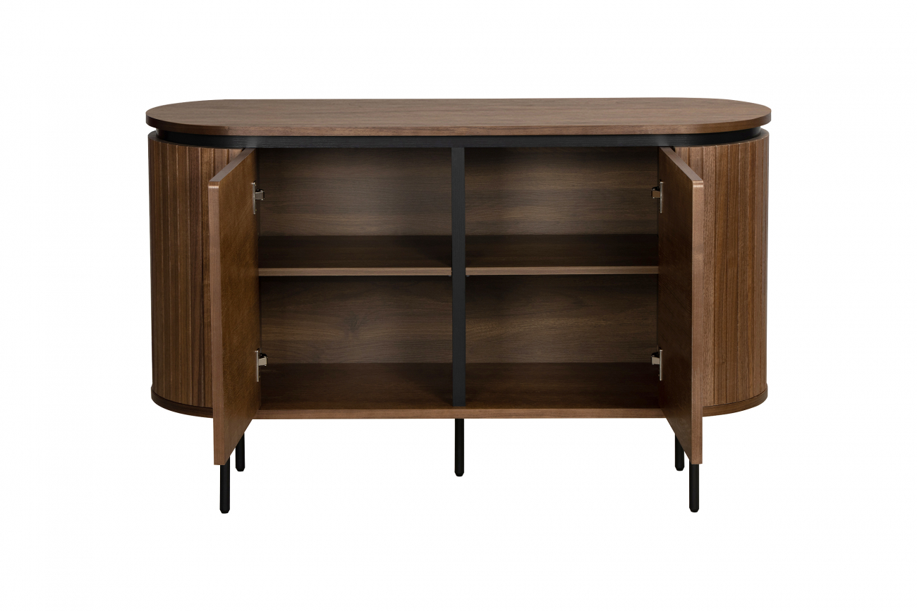 Sideboard 'K&auml;rra' - Noce/Nero