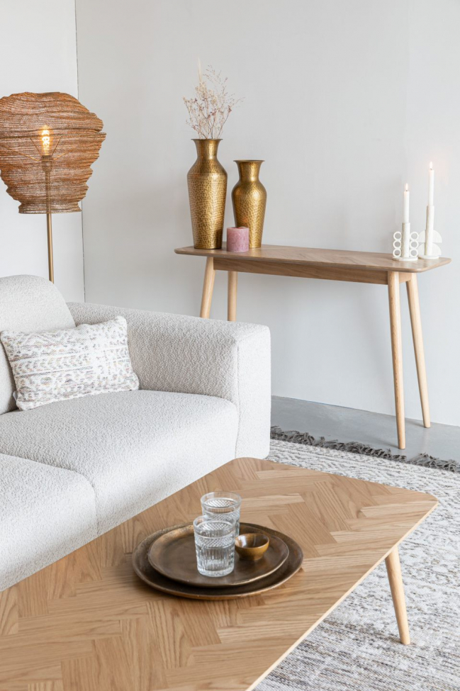 Tavolino 'Fabio' 120x40cm - Naturale