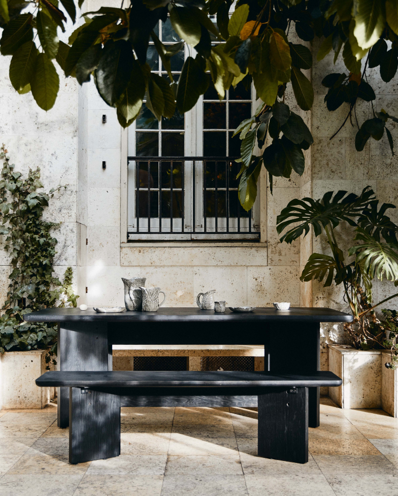 Tavolo 'Tisza' - Marrone