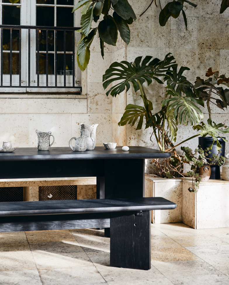 Tavolo 'Tisza' - Marrone