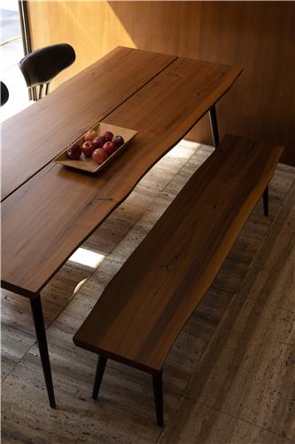 Panca 'Alagon' 180x40 - Marrone