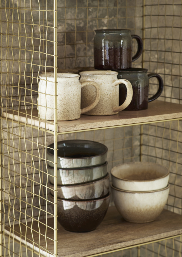 Mensola 'Iron' - Ottone/naturale