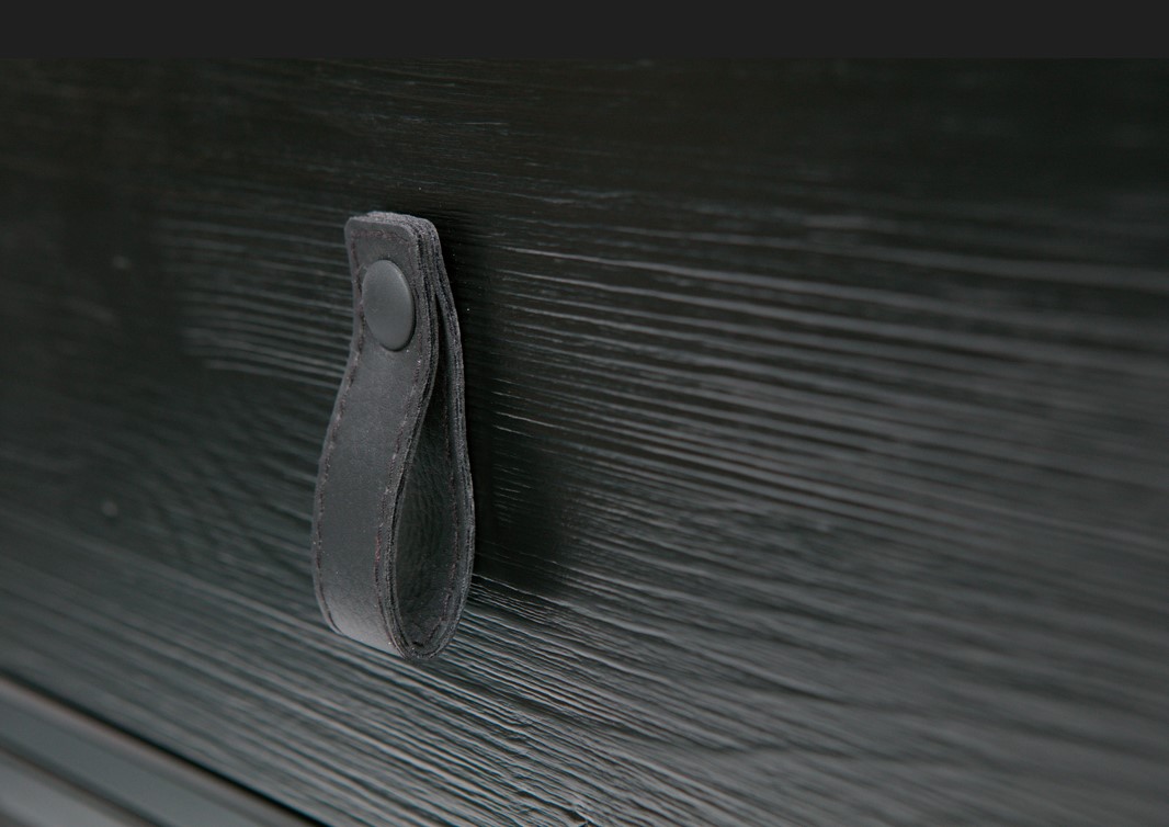 Comodino 'Zola' cassetto - Nero