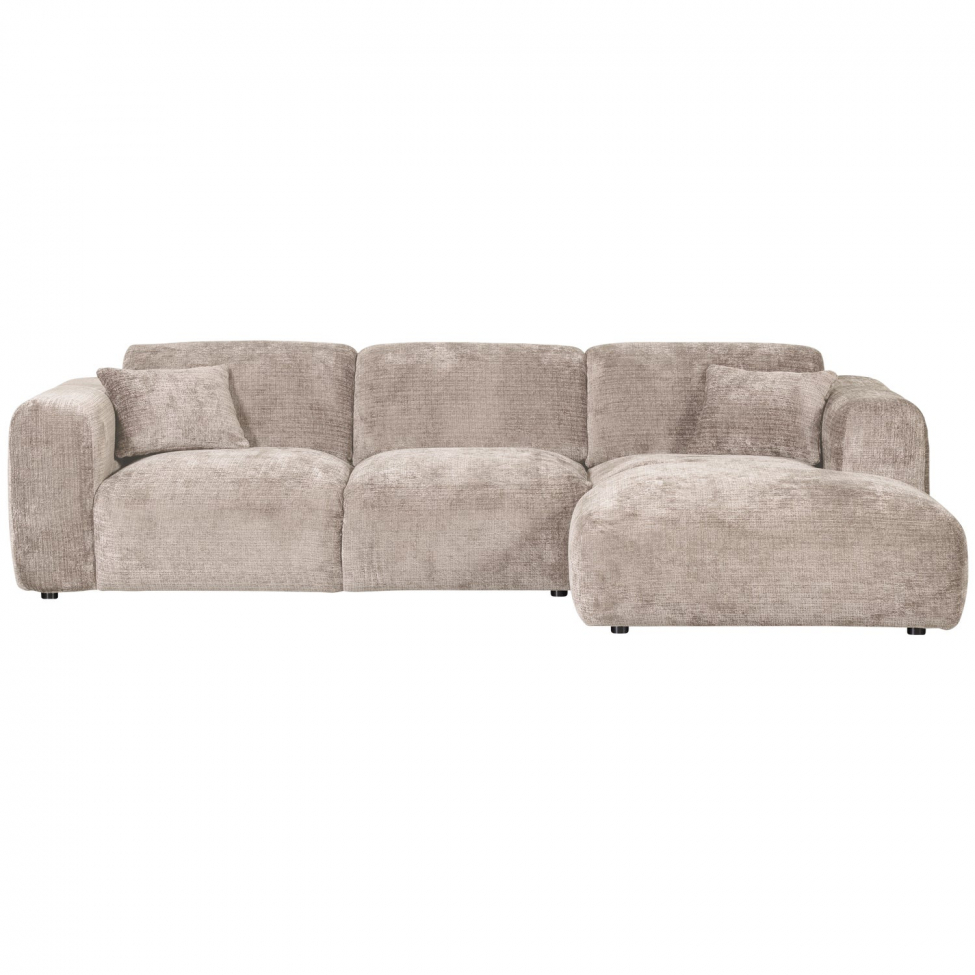Divano 'Cloud' 3 posti con chaise longue a destra - Grigio