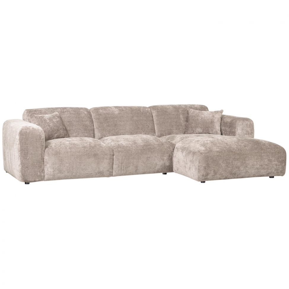 Divano 'Cloud' 3 posti con chaise longue a destra - Grigio