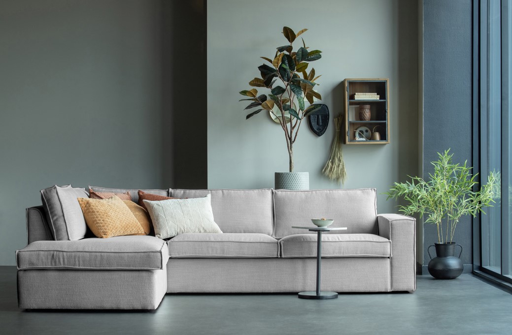 Divano 'Freddie' 4 posti - Grigio