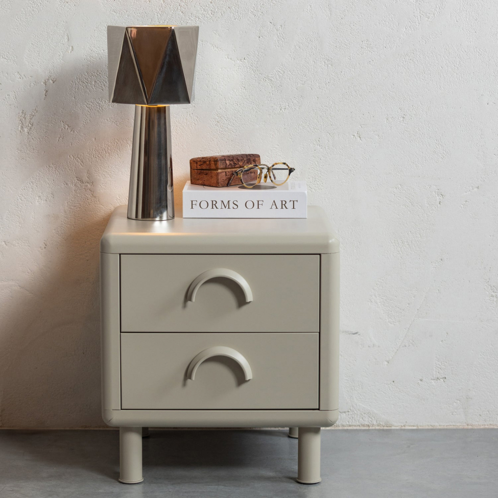 Comodino 'Rune' - Beige