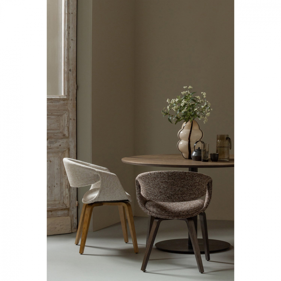 Sedia da pranzo 'Yossi' - Marrone/Marrone scuro