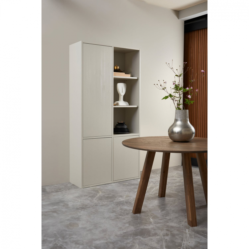 Tavolo da pranzo 'Tablo' 120 cm rotondo - Marrone scuro