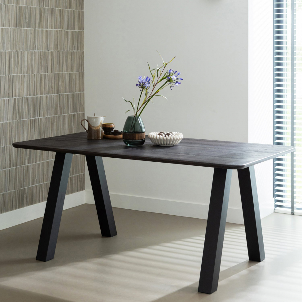 Tavolo da pranzo 'Tablo' 160x90 cm - Marrone scuro