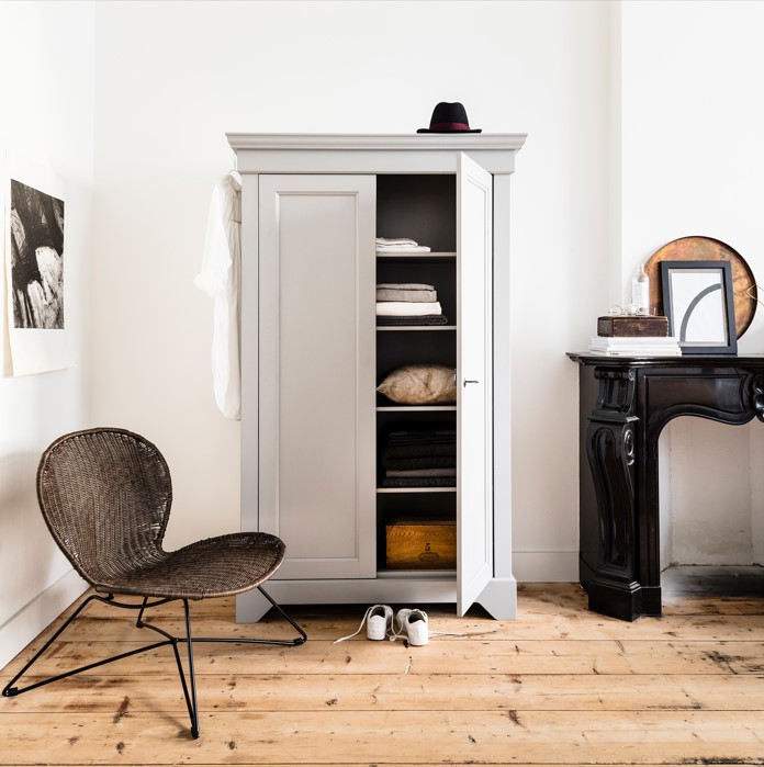 Armadio 'Isabel' - Grigio cemento