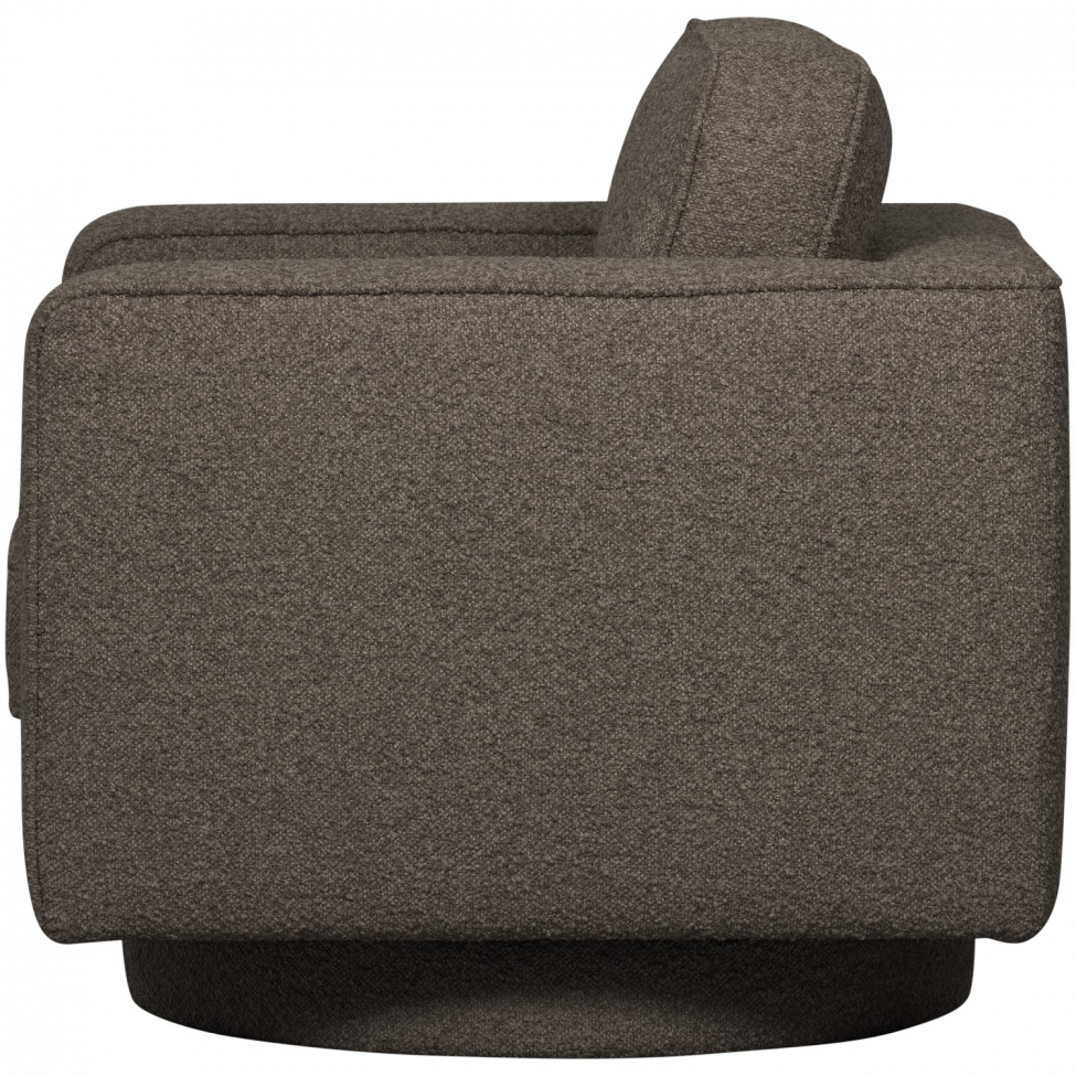 Poltrona girevole 'Lazy' - Grigio bouclé