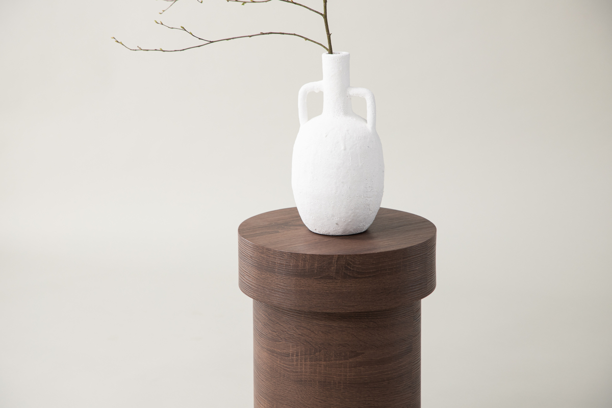 Tavolino 'Mariefred' Rotondo 35cm - Marrone