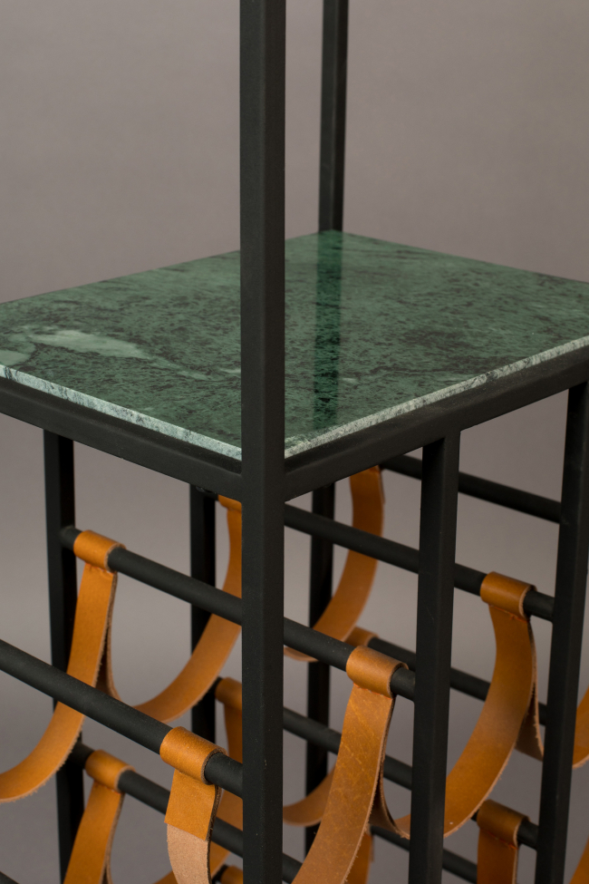 Mensola da Cucina 'Mil' - Marmo/Leather