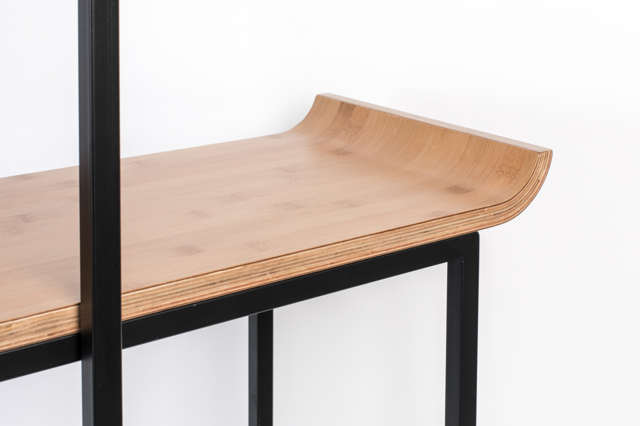 Mensola 'Flodka' - Nero/Legno