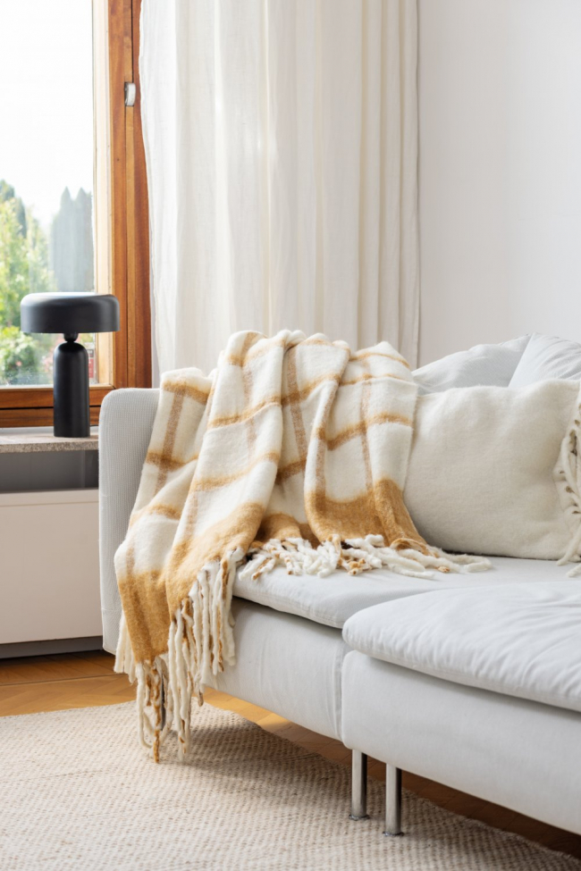 Coperta 'Rachel' 130x170cm - Giallo