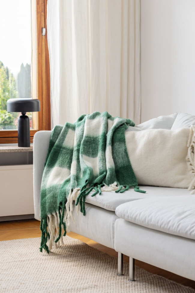 Coperta 'Phoebe' 130x170cm - Verde