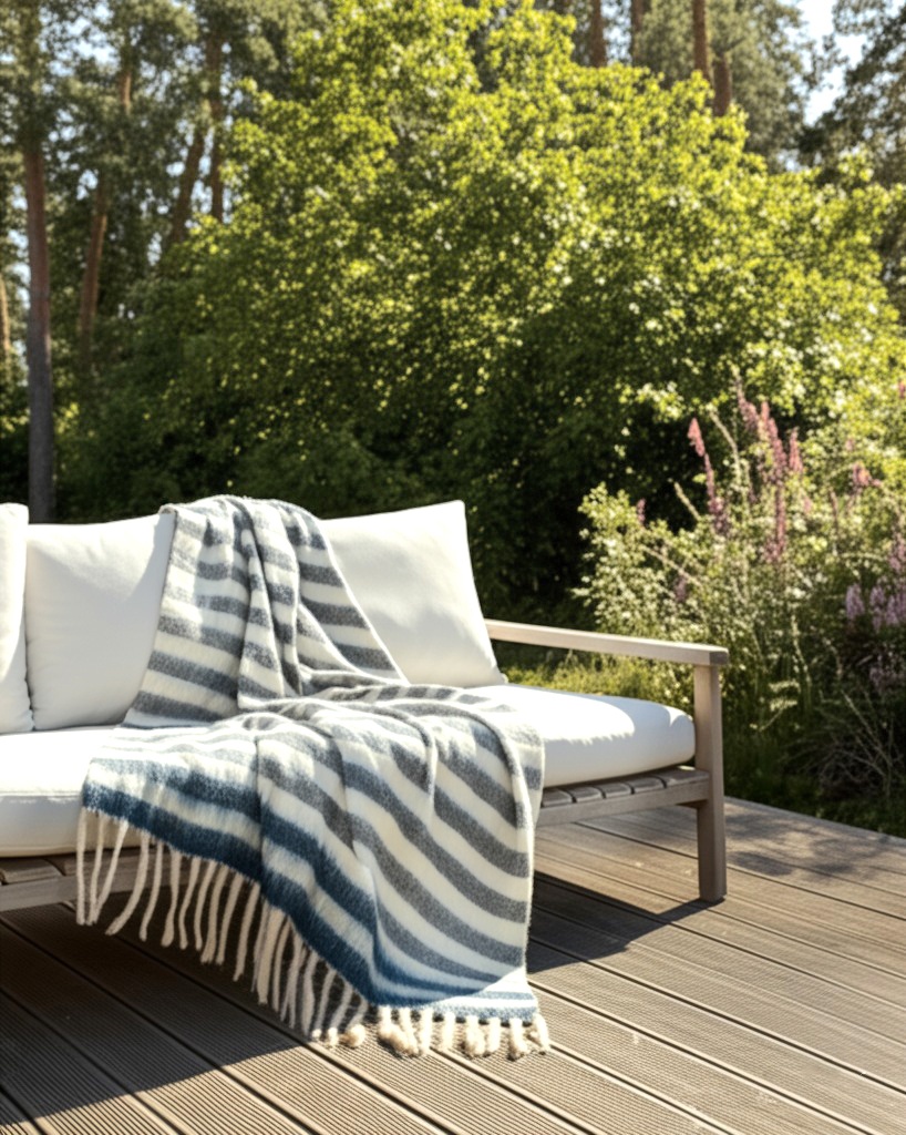 Coperta 'Monica' 130x170cm - Blu