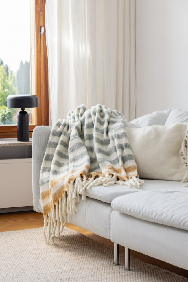 Coperta 'Monica' 130x170cm - Giallo