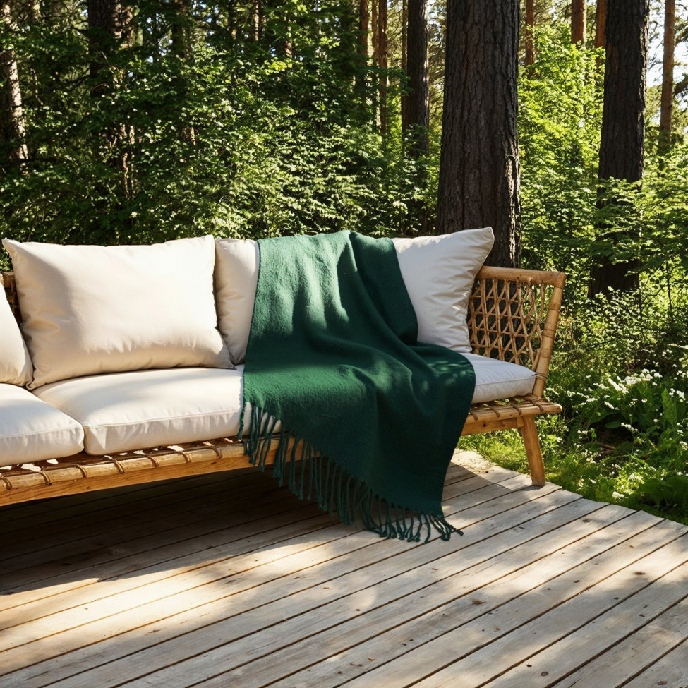 Plaid 'Samantha' 130x170cm - Verde