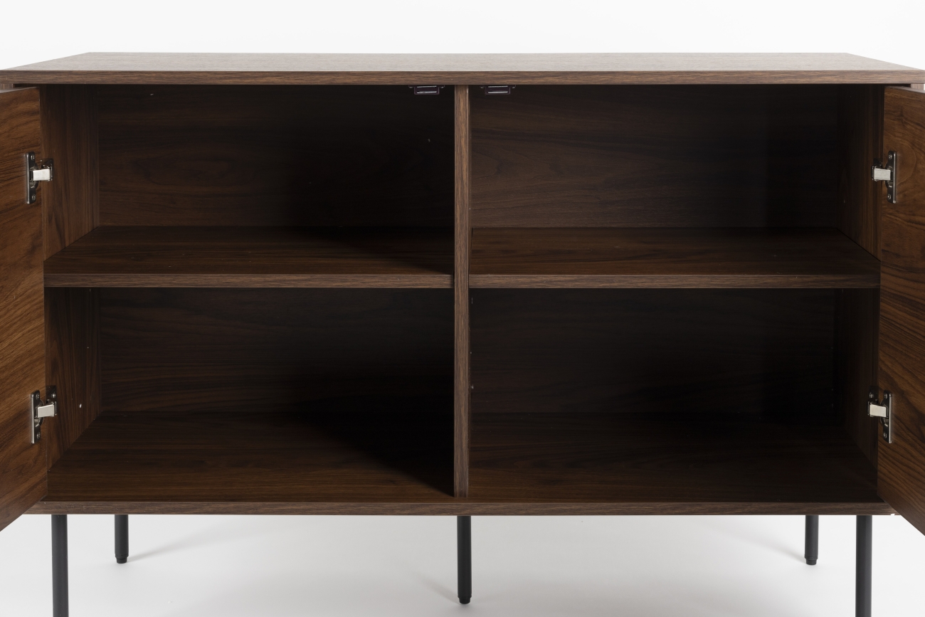 Tavolino 'Stripes Low' 120x42x50 cm - Marrone