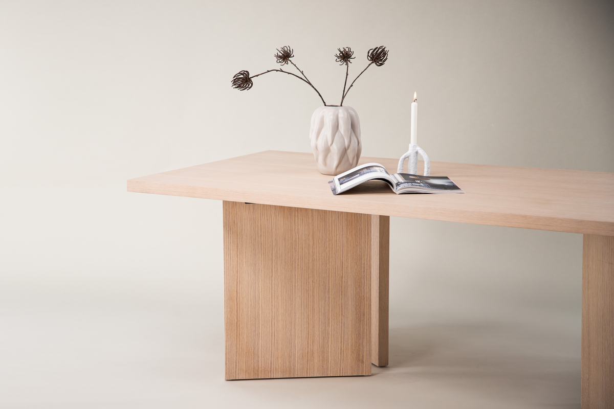 Tavolo da pranzo 'Bakkafrost' 240x100cm - Rovere sbiancato