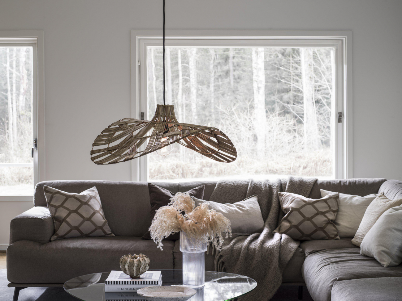 Lampadario 'Wella' 81cm - Naturale