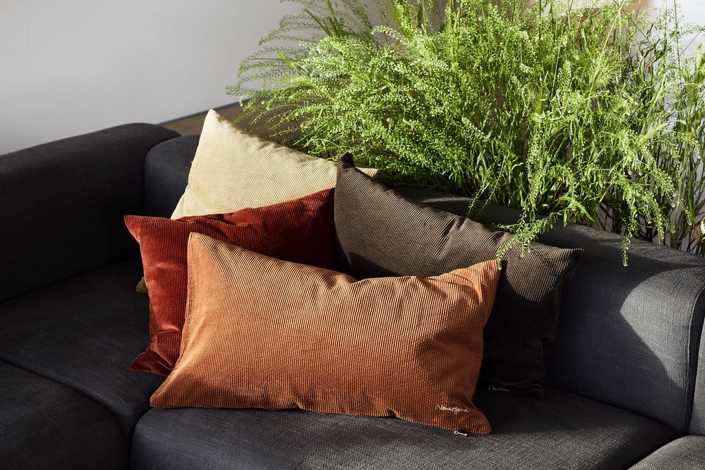 Fodera per cuscino 'Corduroy' 70x40cm - Marrone