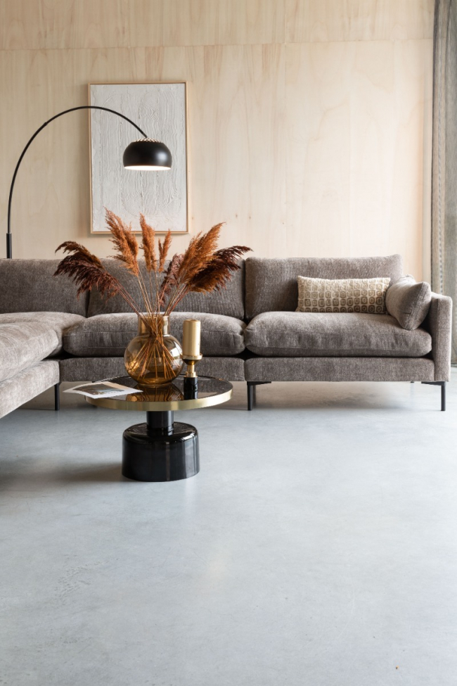 Lampada da terra 'Metal Bow' - Nera