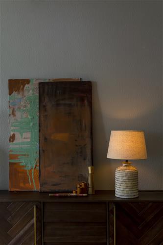 Lampada da tavolo 'Russel' - Beige