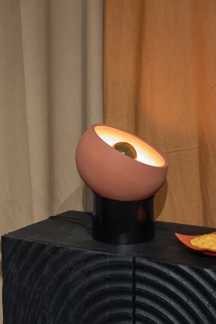 Lampada da tavolo 'Zahar' 29x29 - Rossa