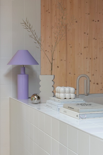 Lampada da tavolo 'Wonders' 35x35 - Viola