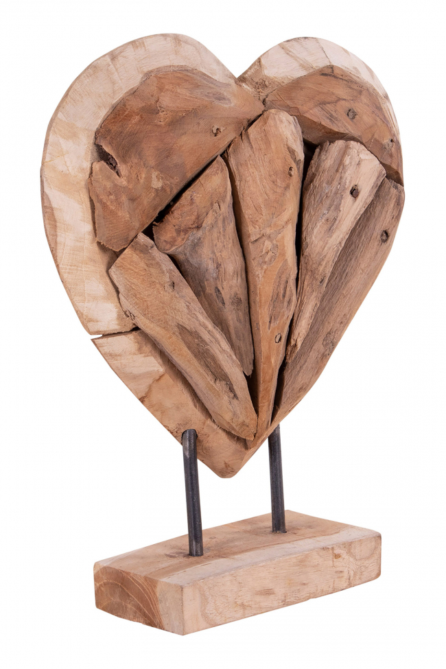 Scultura 'Almada Heart' - Naturale