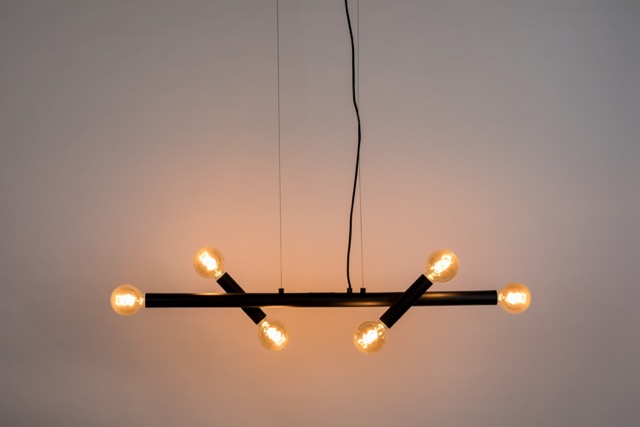 Lampadario 'Hawk' 17x124 - Nero