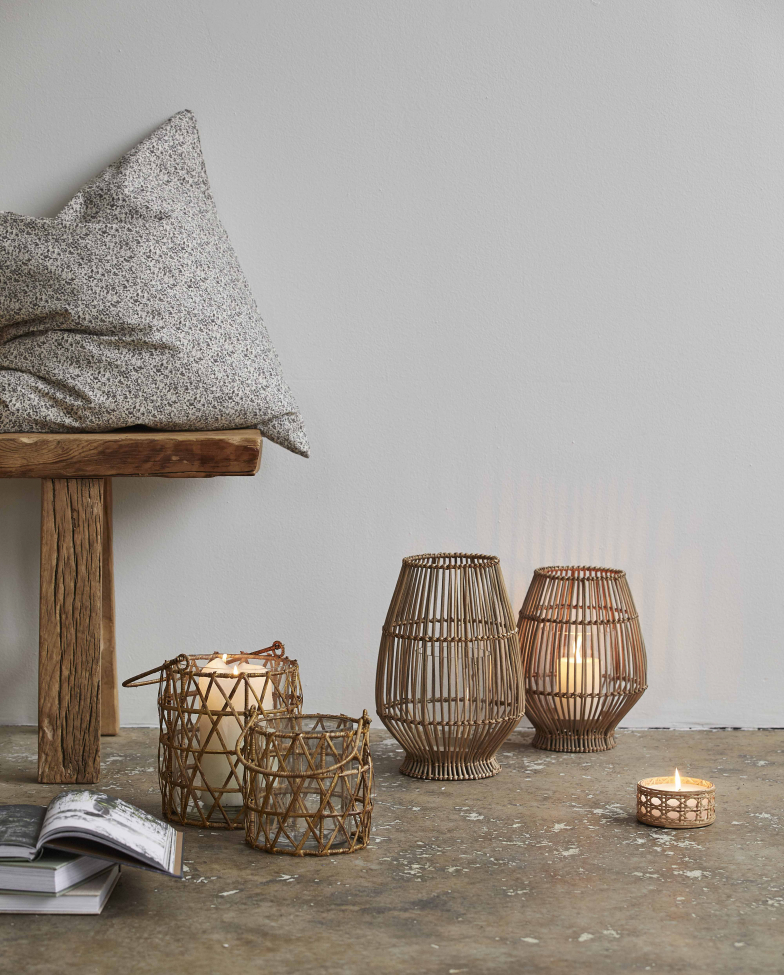 Lanterna 'Ghizo' M - Rattan