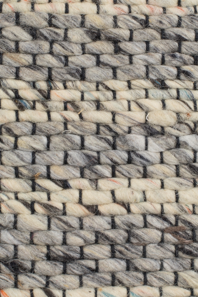 Tappeto in lana 'Frills' 170x240cm - Grigio/Blu