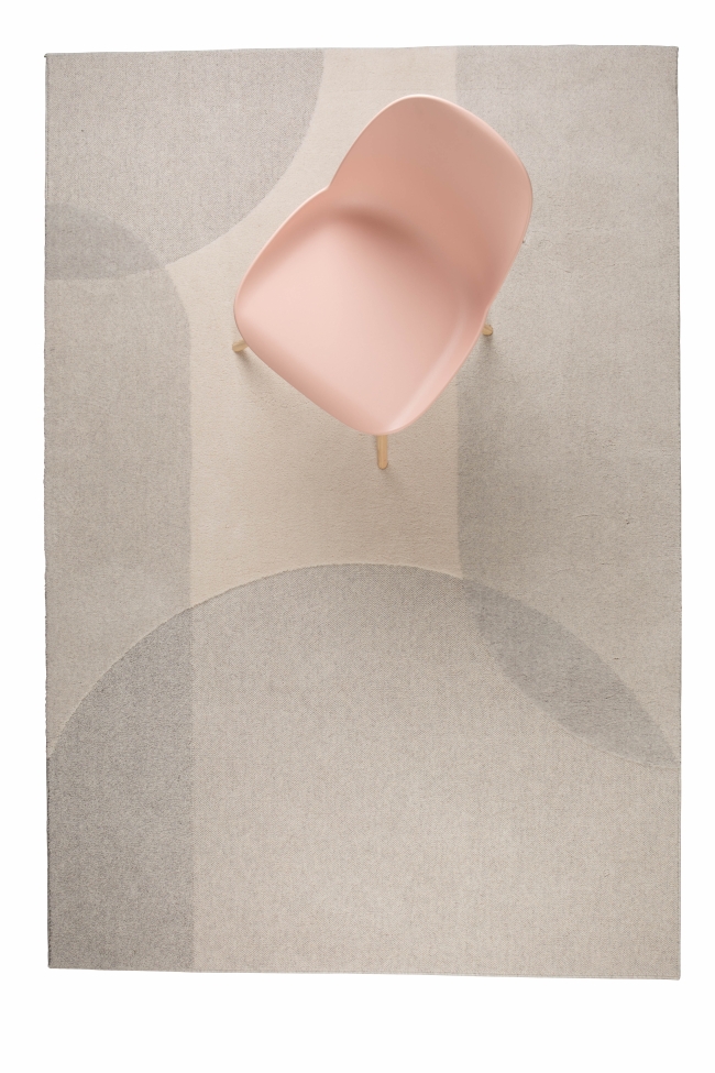 Tappeto in lana 'Dream' 160x230cm - Naturale/Grigio