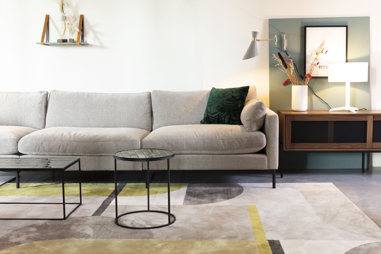 Tappeto 'Hilton' 160x230cm - Grigio/Giallo