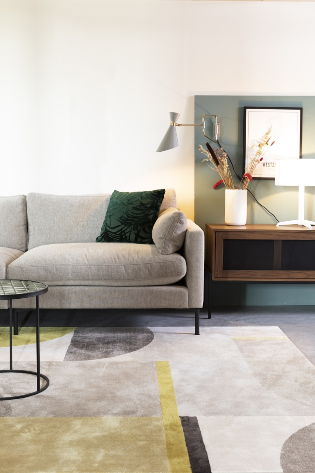 Tappeto 'Hilton' 160x230cm - Grigio/Giallo