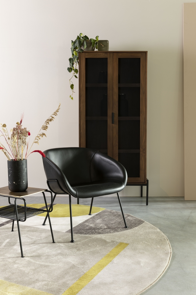 Tappeto 'Hilton' 240cm - Grigio/Giallo