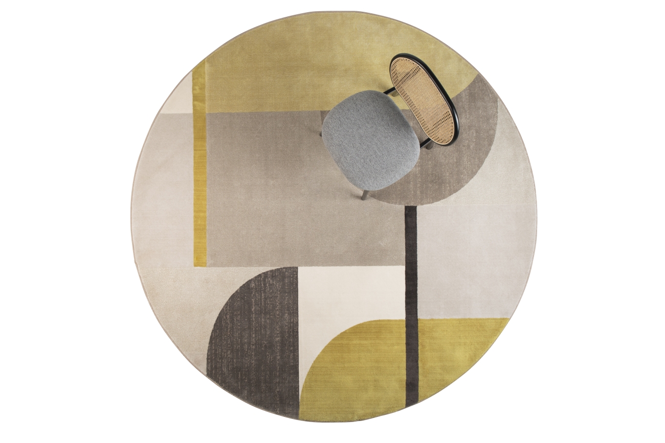 Tappeto 'Hilton' 240cm - Grigio/Giallo